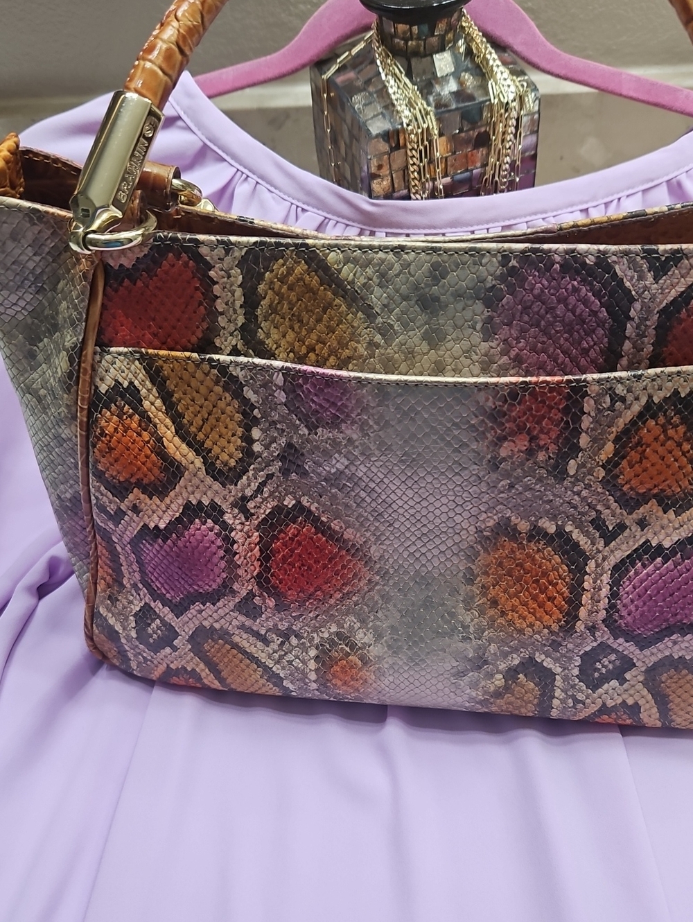 Brahmin Women's Multicolor Snake-Print Ruby - Picture 5 of 9